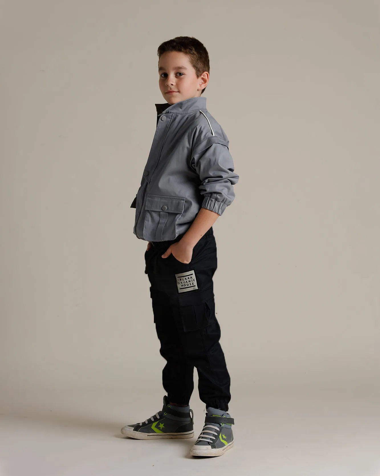 Denim Cargo Pants