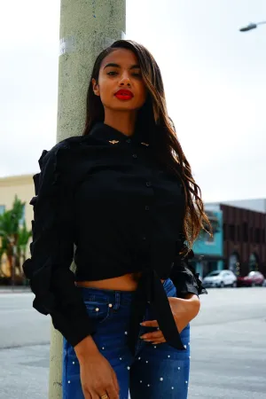 Denisse Black Top
