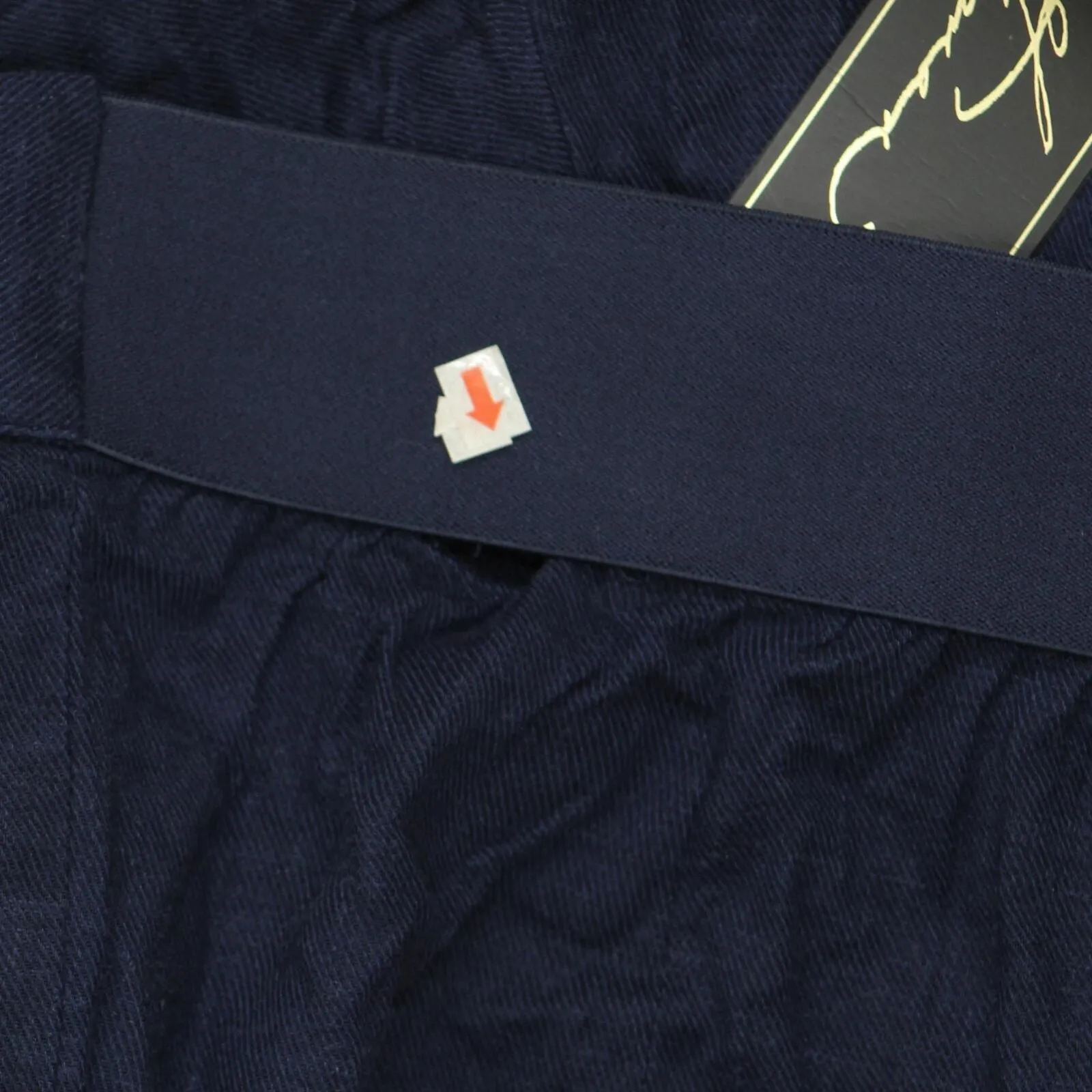 DG2 Womens Stretch Linen-Blend Crop Pant 697825 Navy Blue L