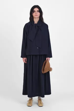 Dorothy Shirt in Dark Navy Japanese Waffle