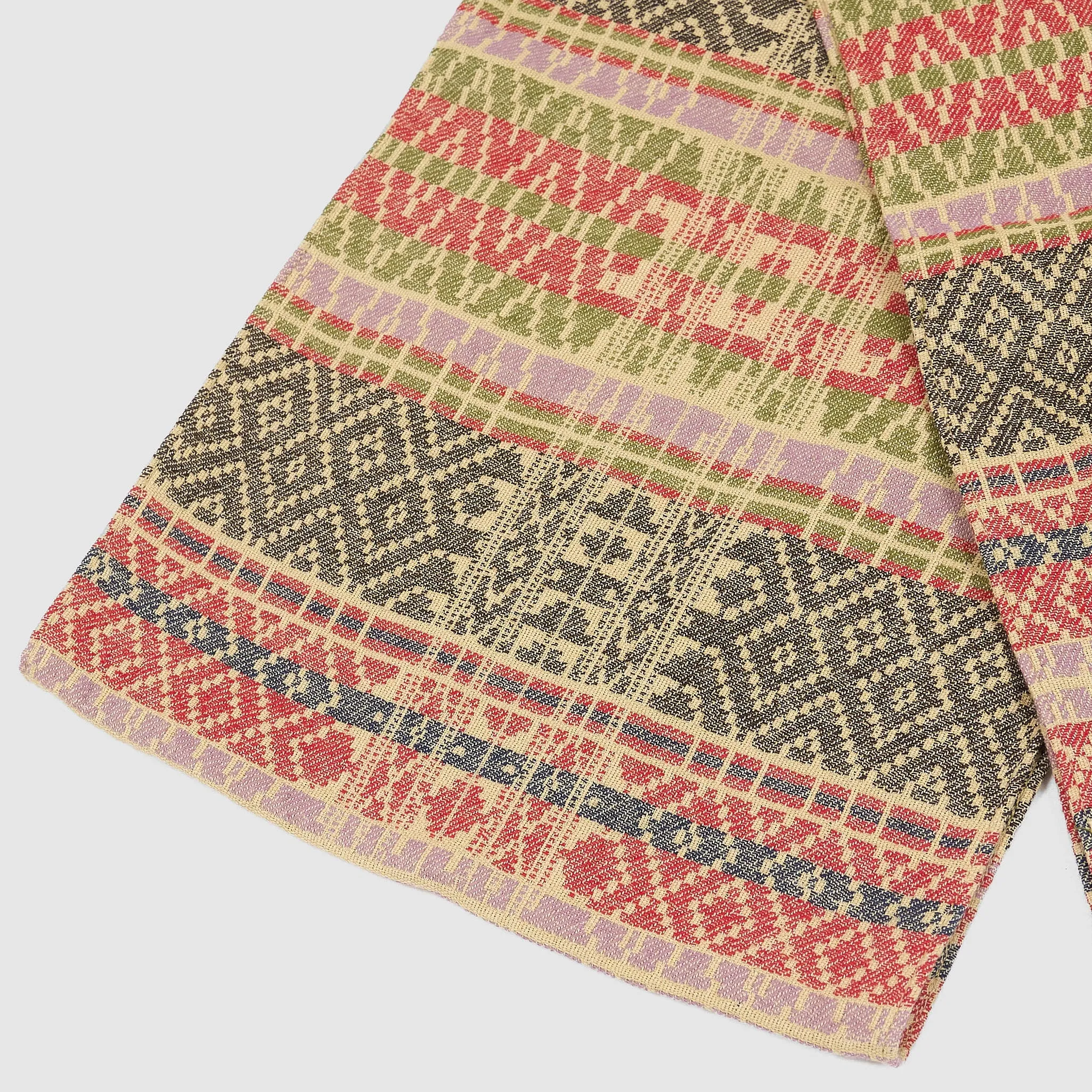 Double RL Jacquard Scarf Pure Cashmere