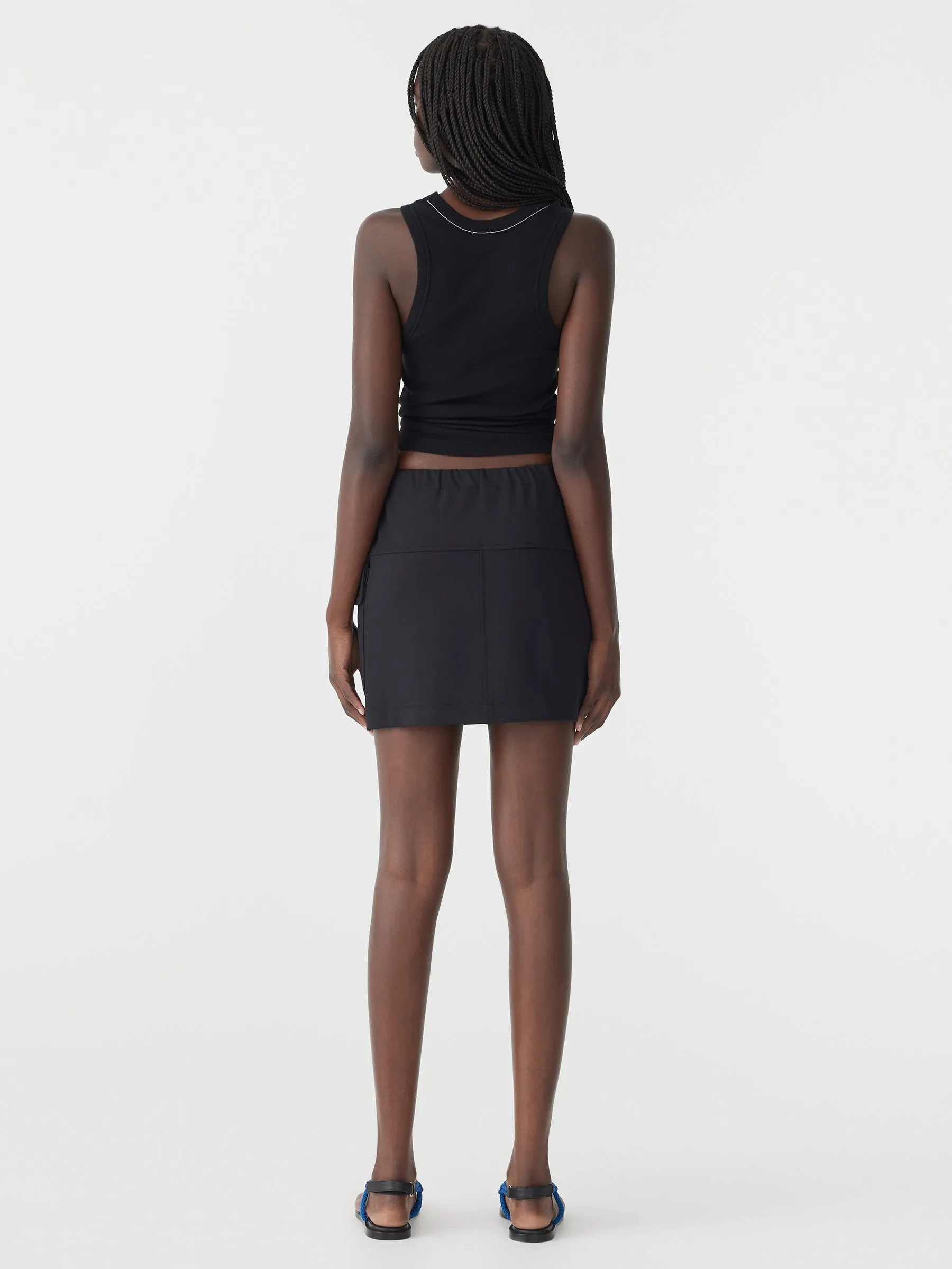 Drawstring Pocket Mini Skirt