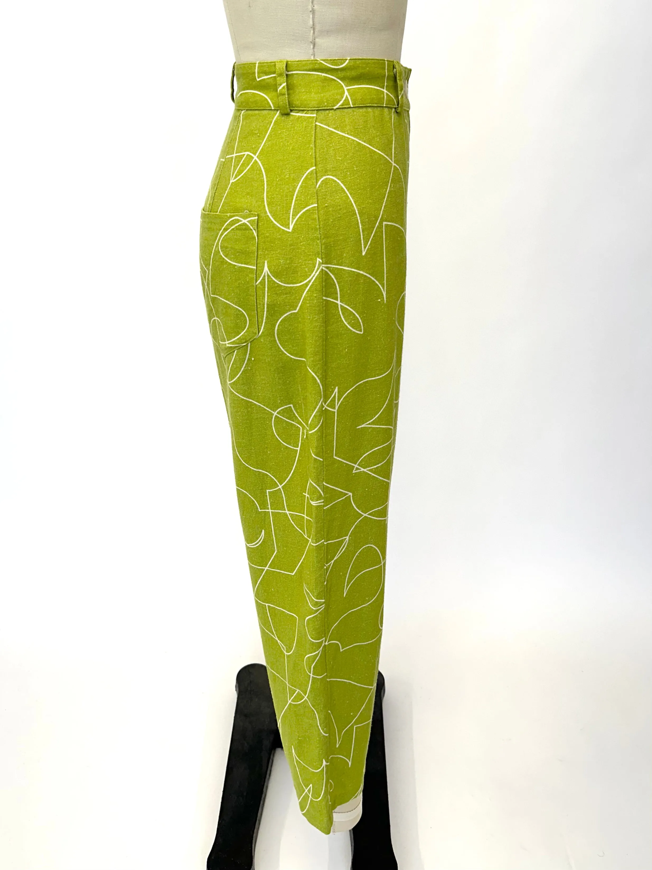 Dusen Dusen Linen Squiggle Pants