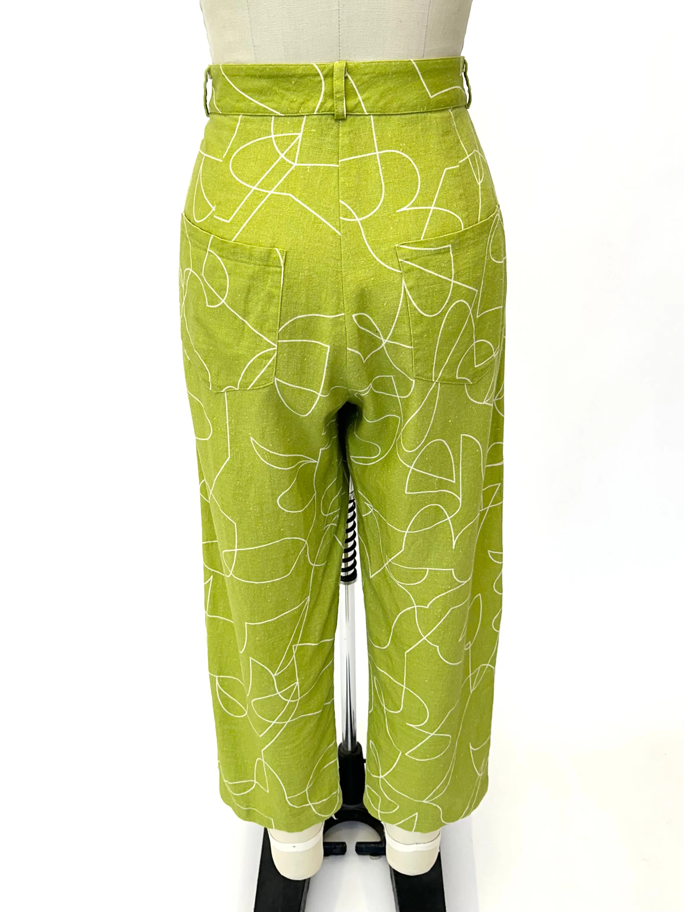 Dusen Dusen Linen Squiggle Pants