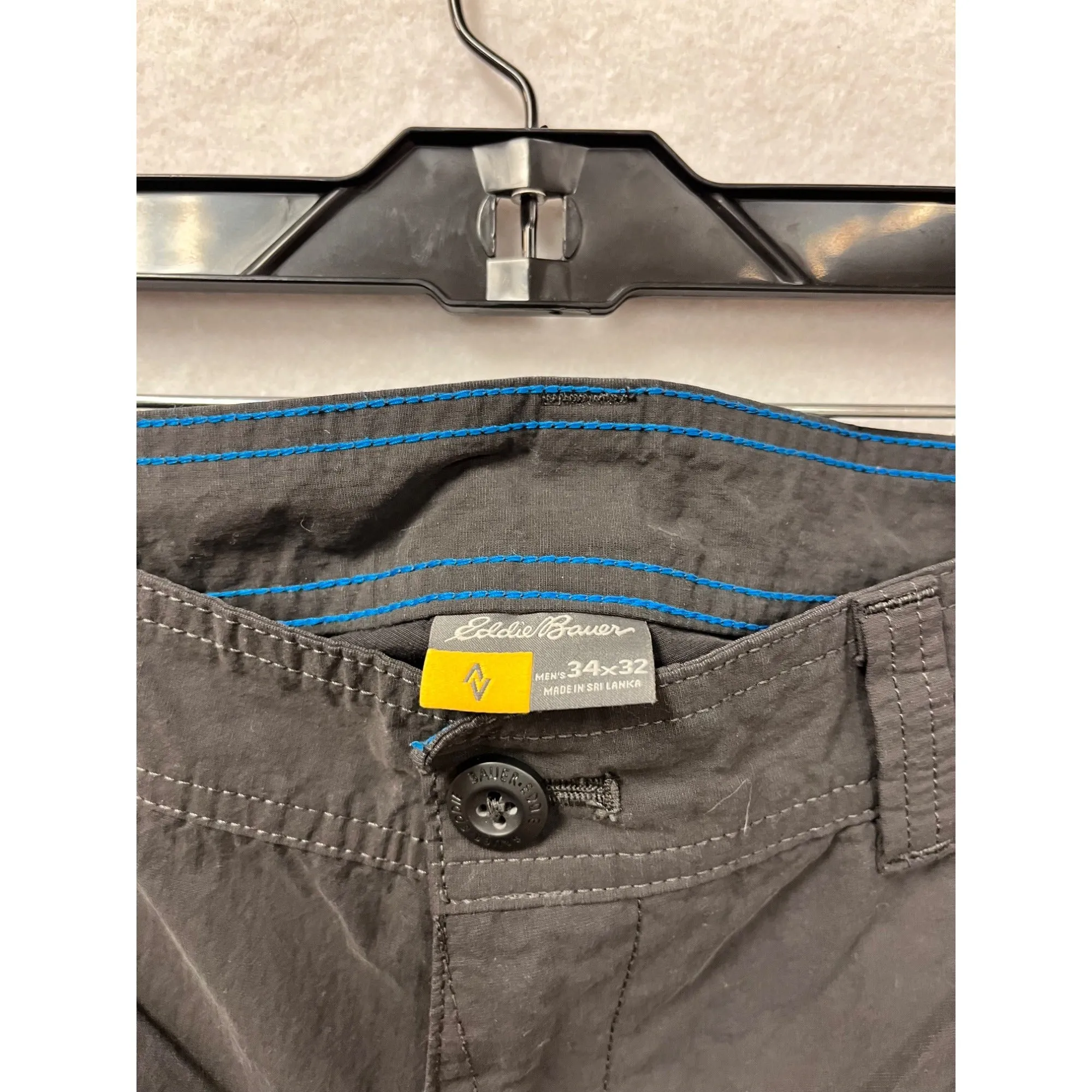 Eddie Bauer Mens 34x32 Convertible Cargo Pants #8219