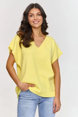 Elegant V-Neck Oversized Sweater Vest