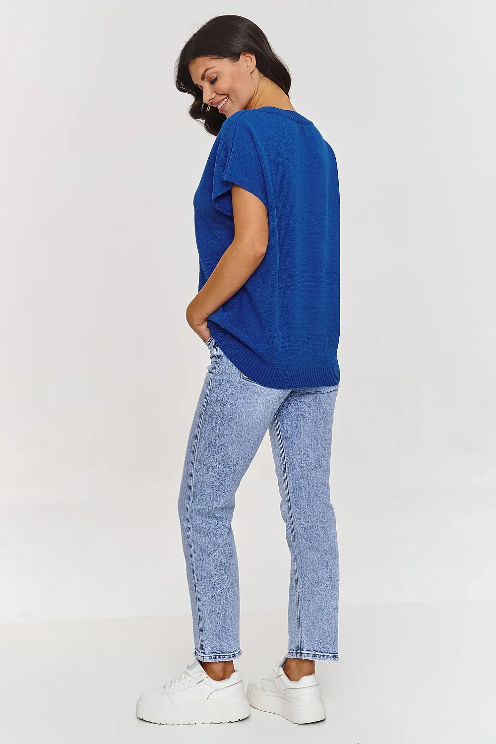 Elegant V-Neck Oversized Sweater Vest
