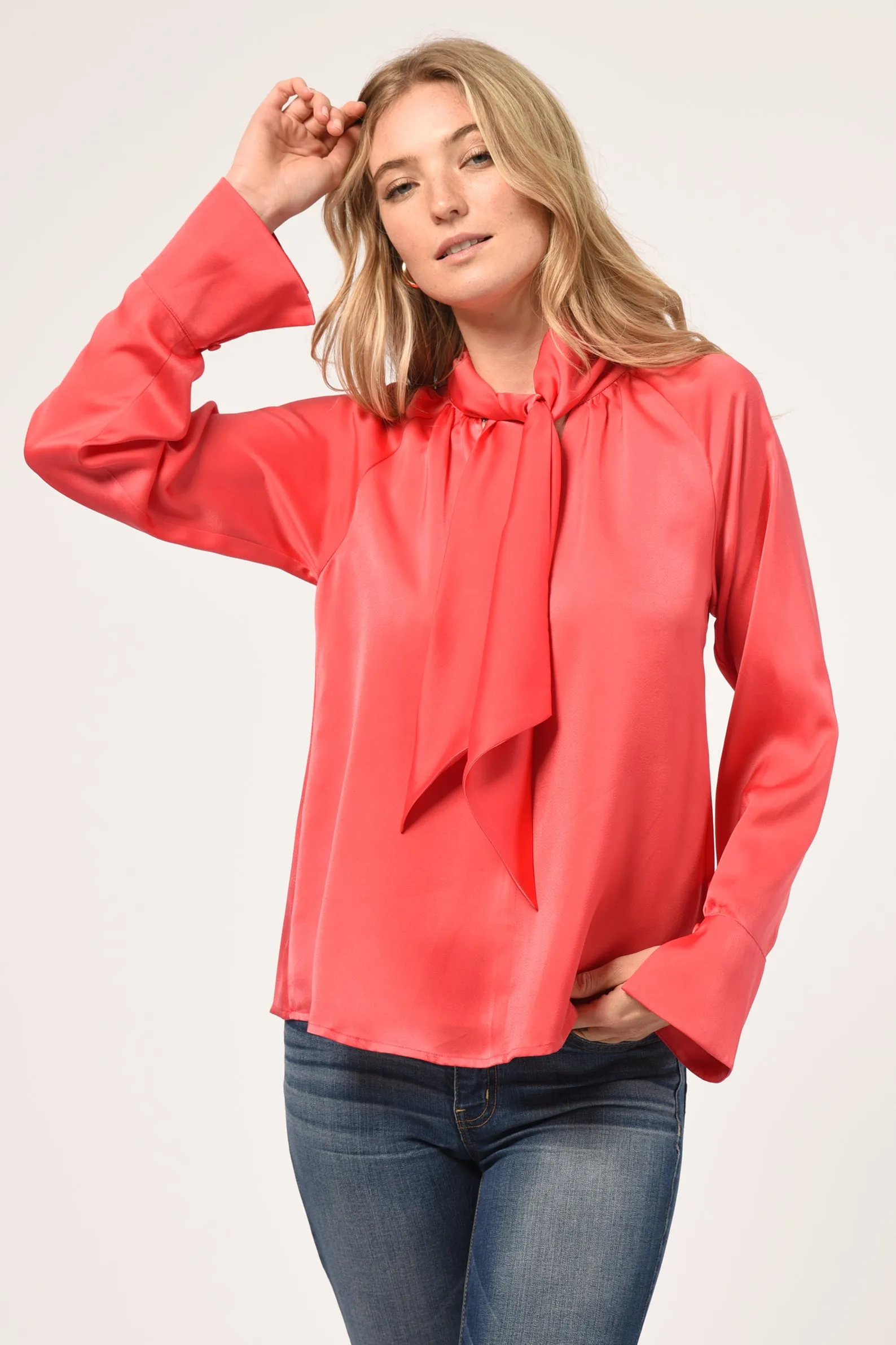 Erin Scarf Neck Blouse