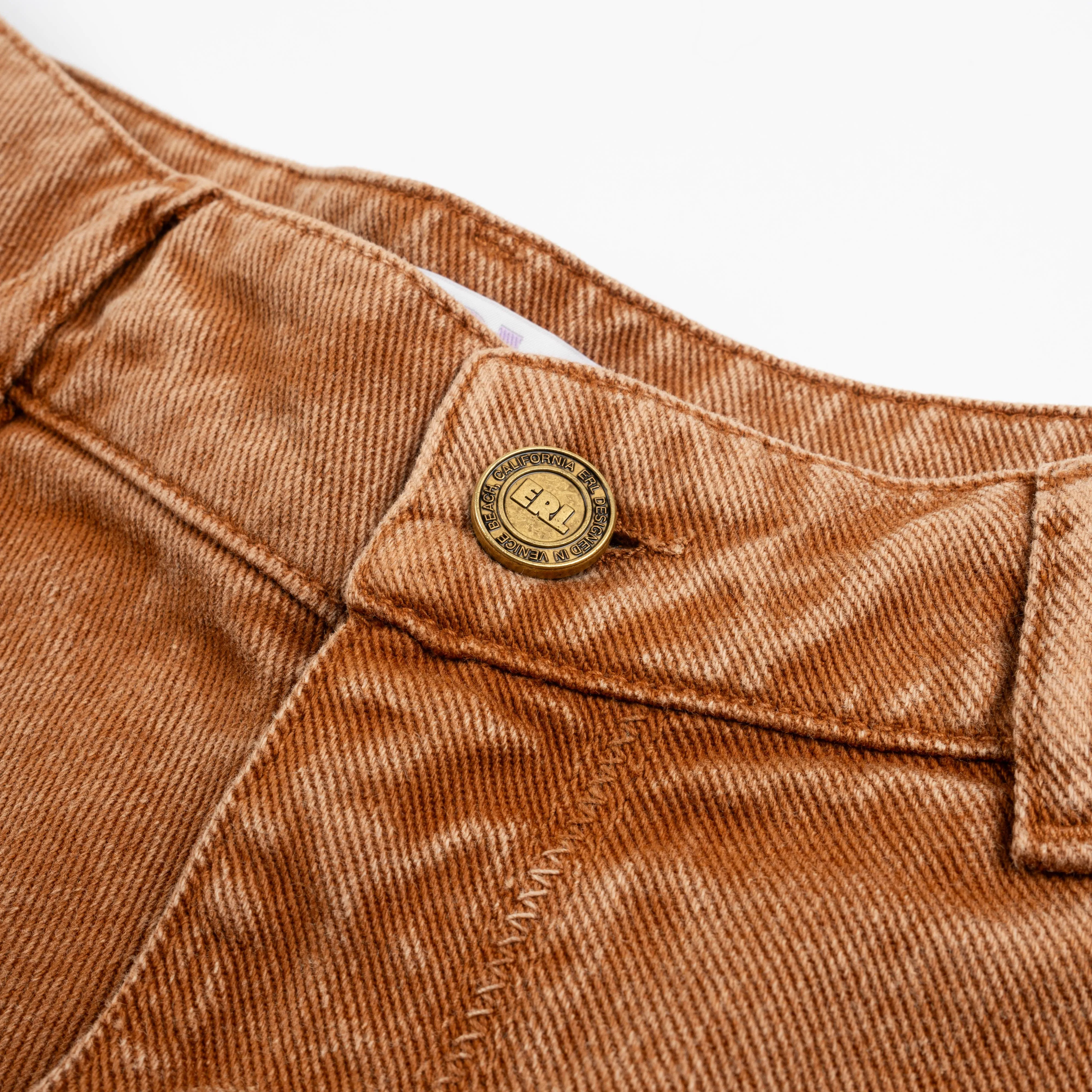 ERL Woven Cargo Shorts Brown ERL08P009