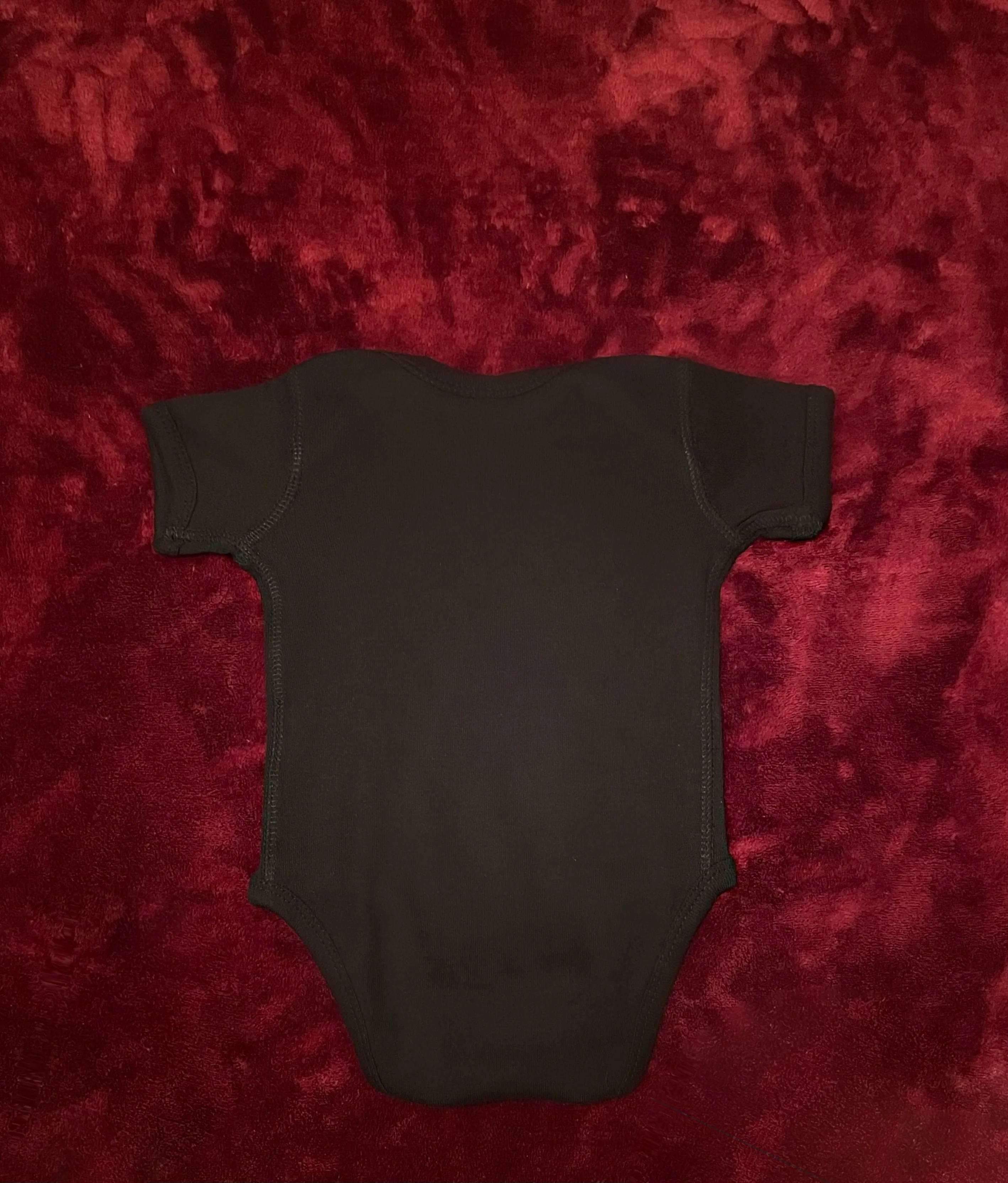 Fallon Aurielle Baby Unisex Signature Florida Onesie (Black & Silver Sparkle)