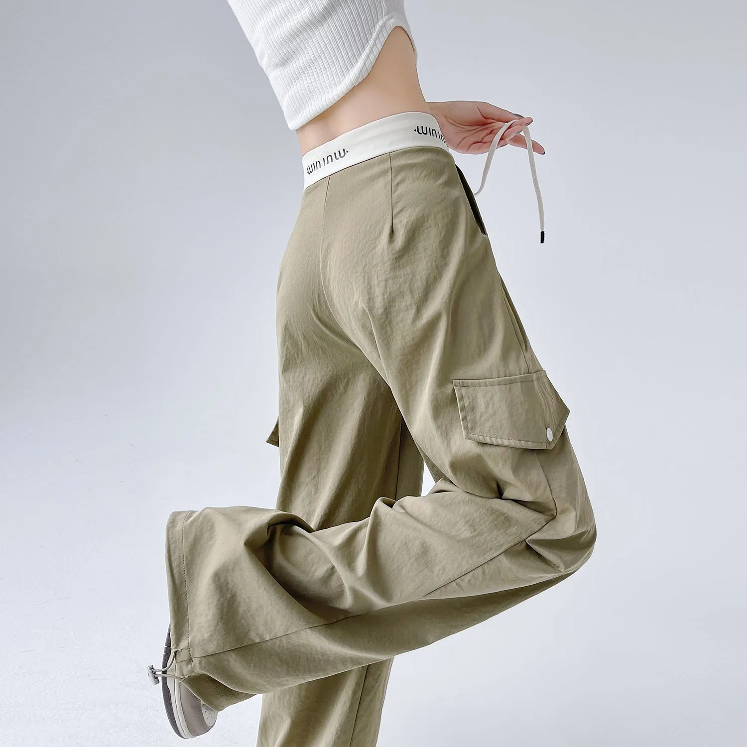 Fashionable Solid Wide Leg Cargo Pant Designed for Comfort and Movement