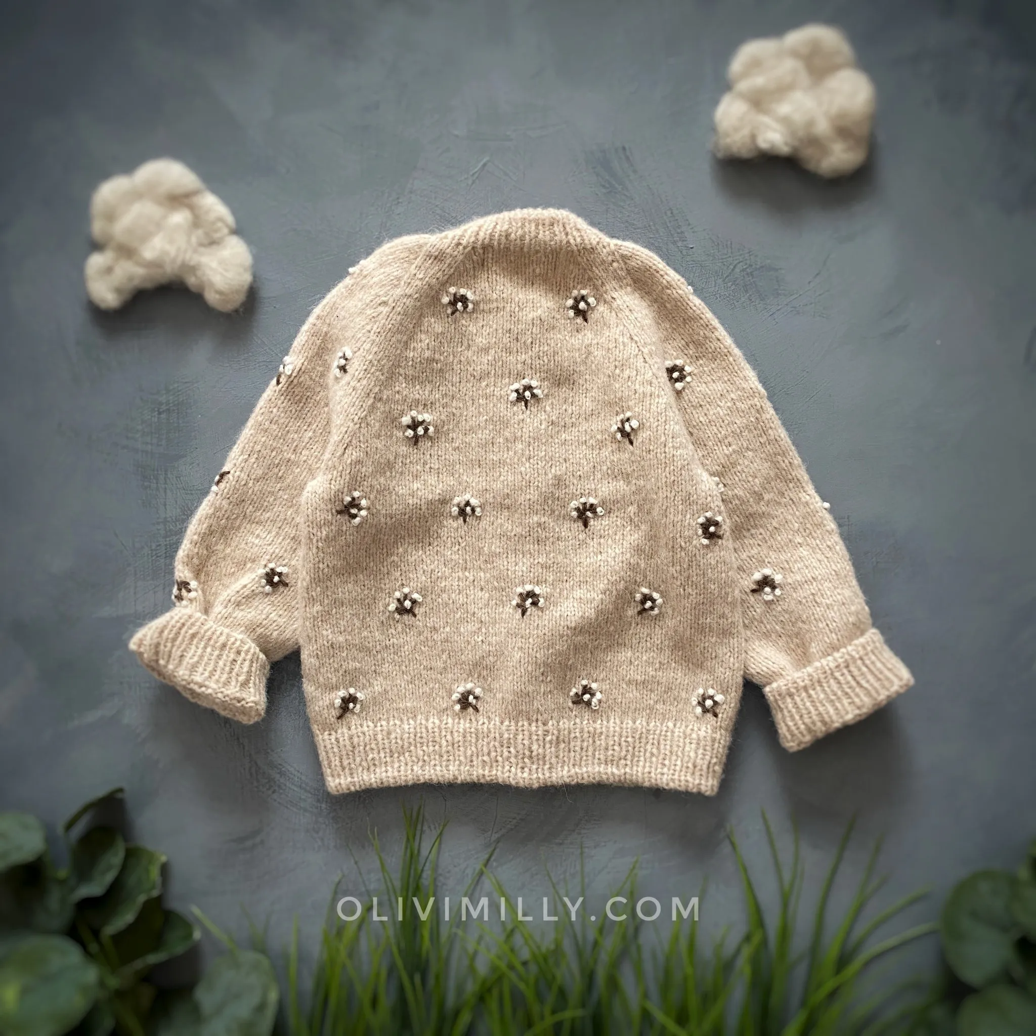 Flora cardigan | Wheat