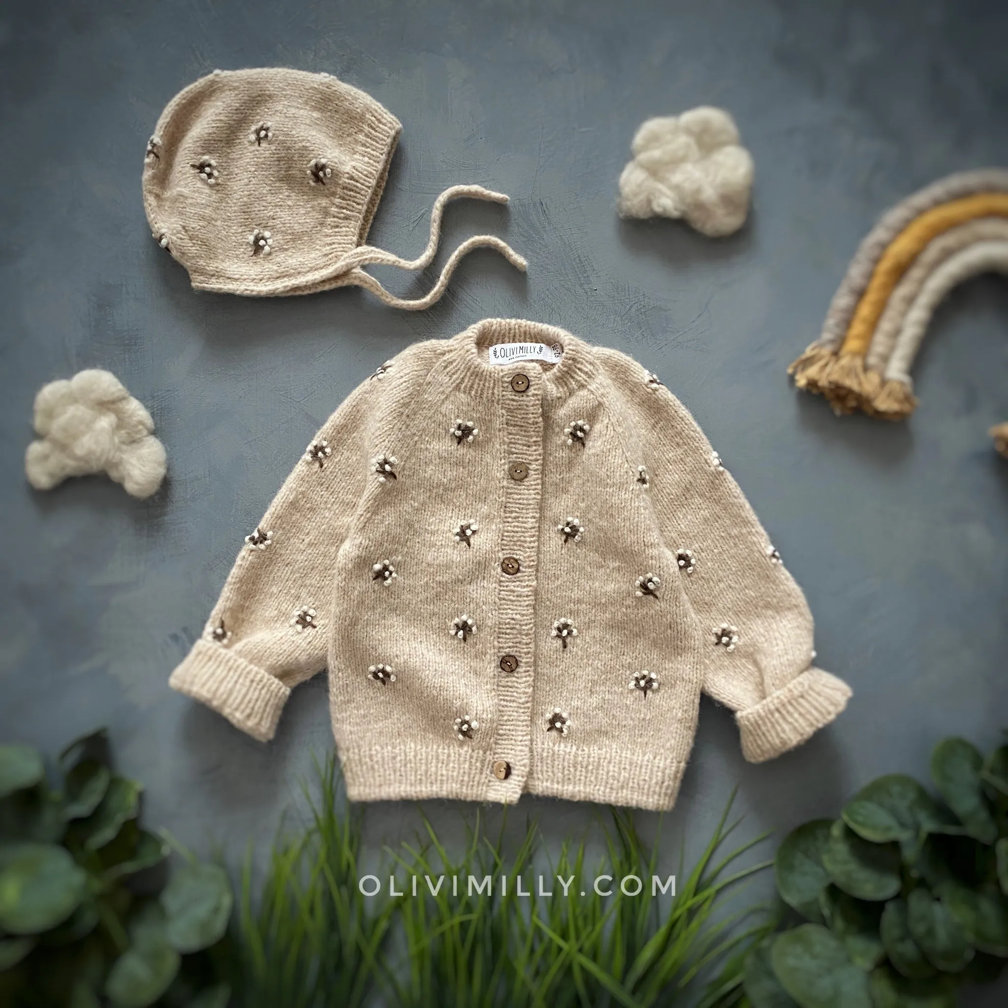 Flora cardigan | Wheat
