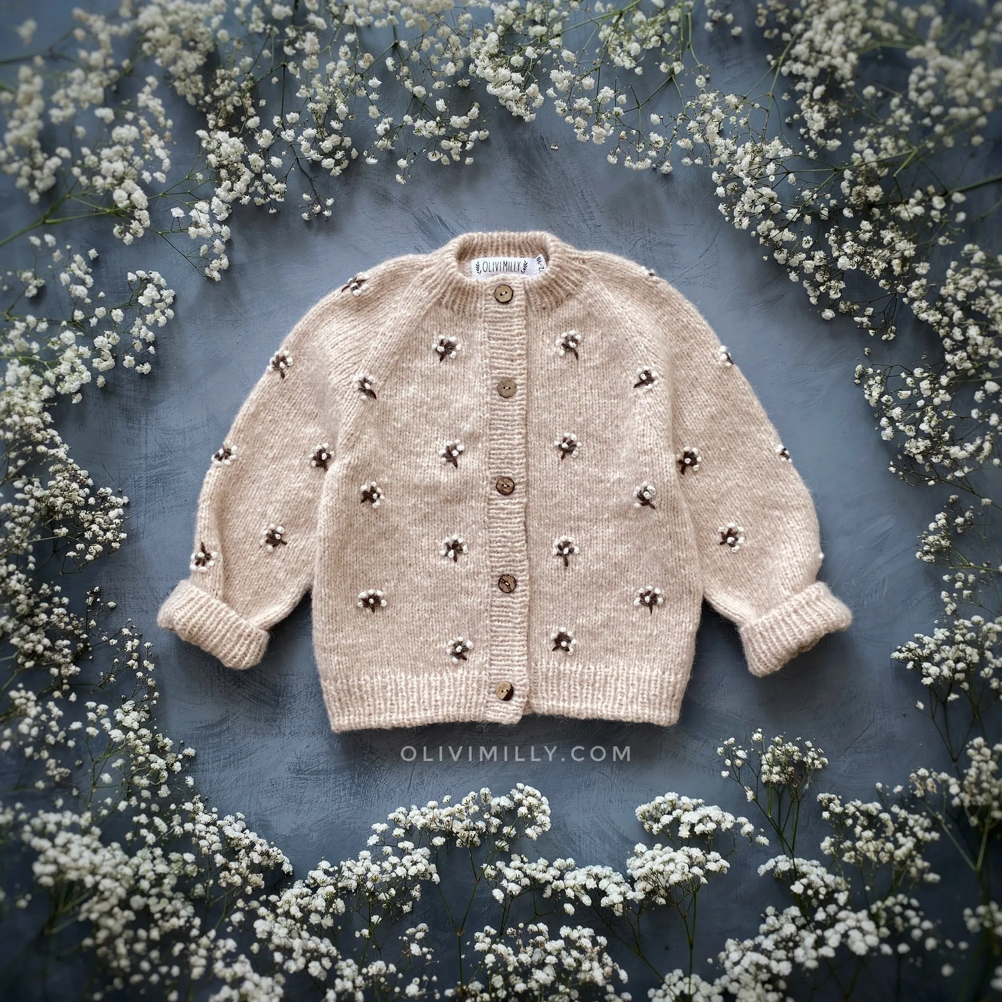 Flora cardigan | Wheat