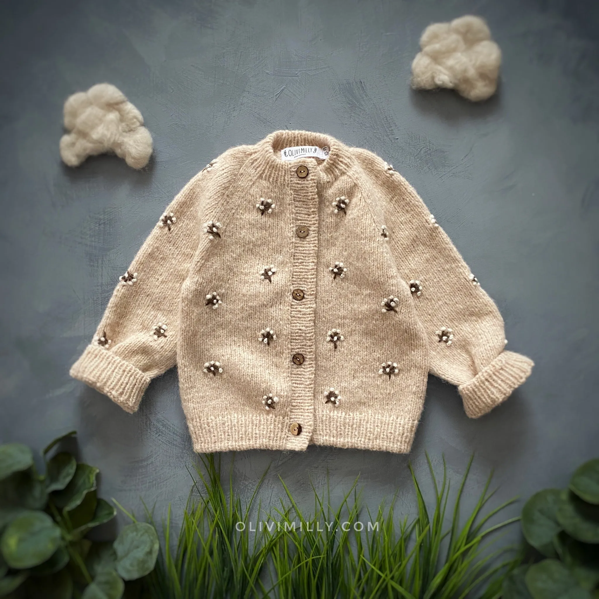 Flora cardigan | Wheat