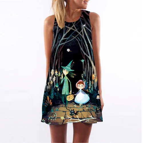 Floral Print Chiffon Dress Multiple Designs