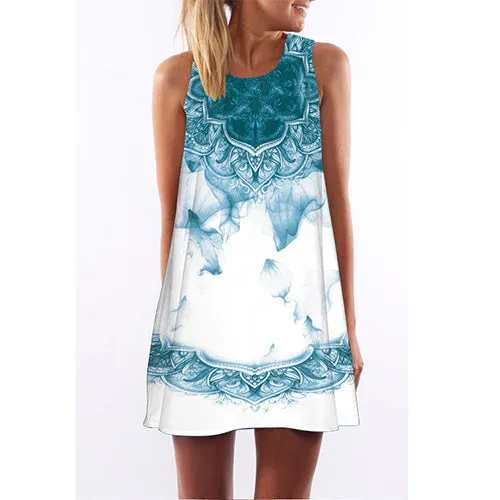Floral Print Chiffon Dress Multiple Designs