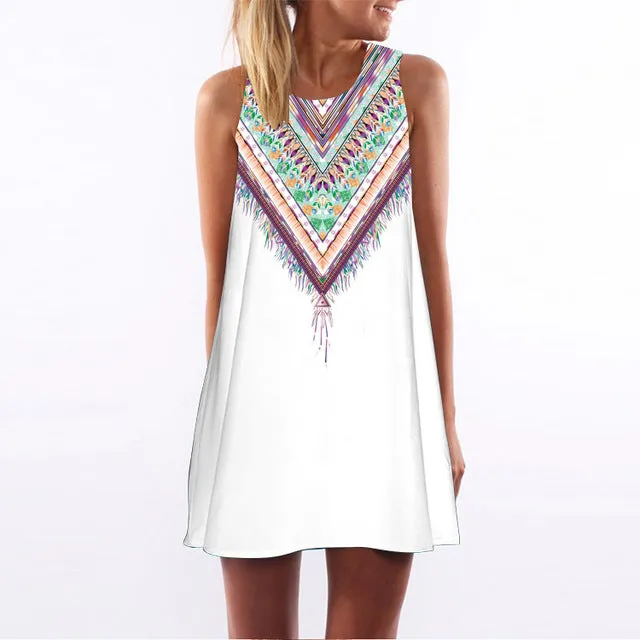 Floral Print Chiffon Dress Multiple Designs