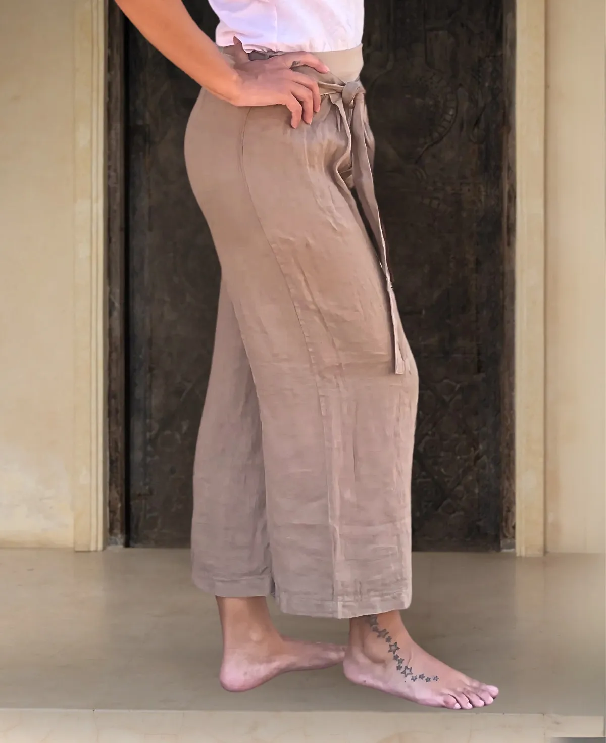 Florence Linen Palazzo Pants