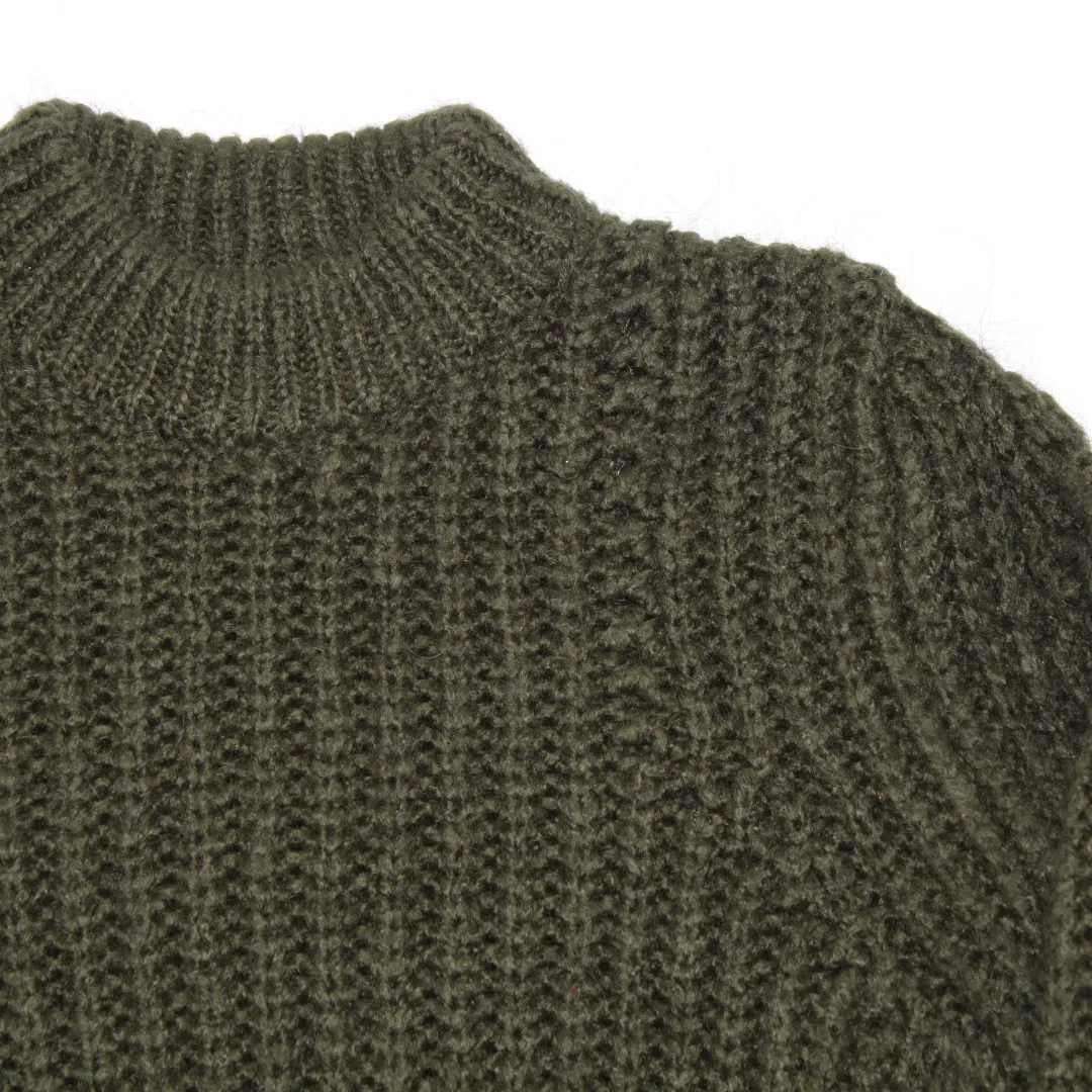 Forest Green Wool Mix Jumper