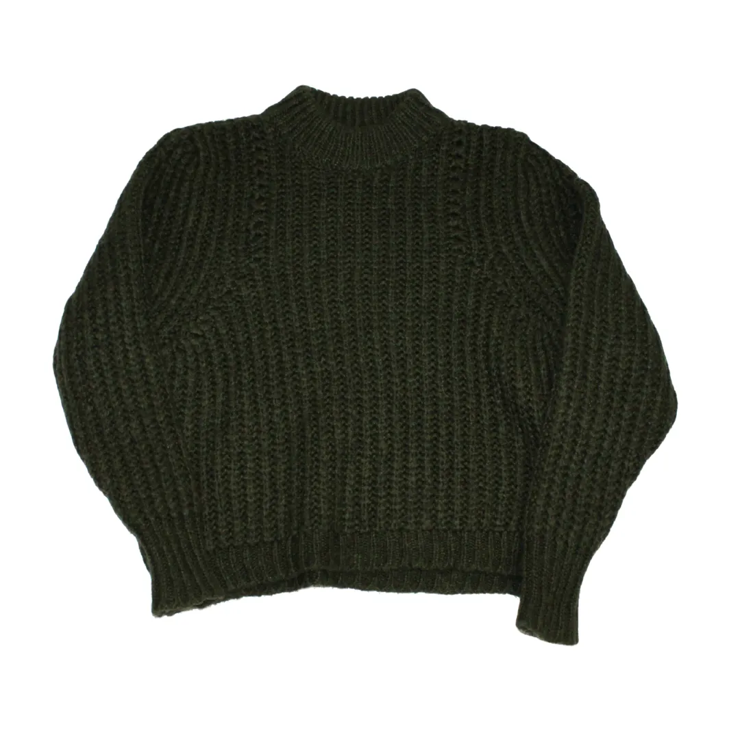 Forest Green Wool Mix Jumper