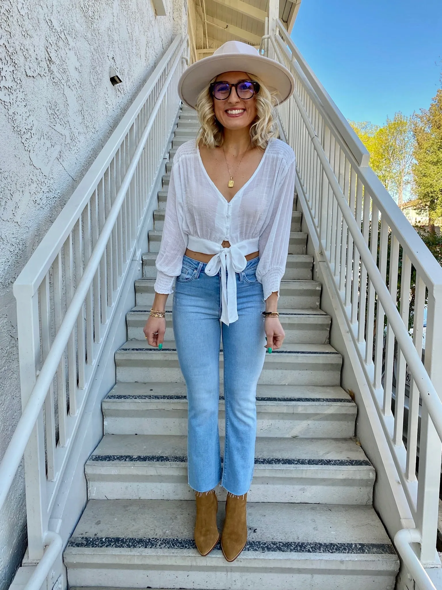Forever Love Crop Blouse
