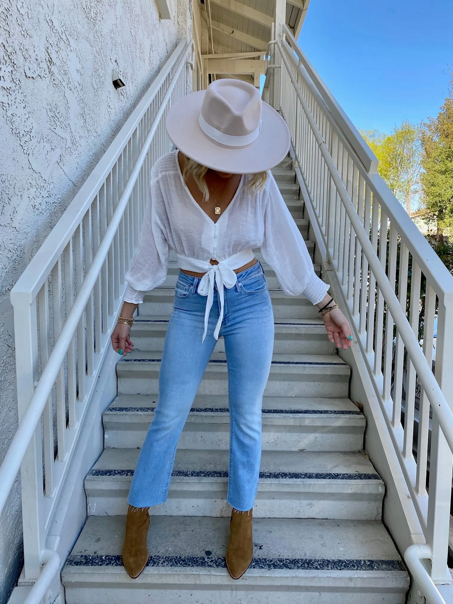 Forever Love Crop Blouse