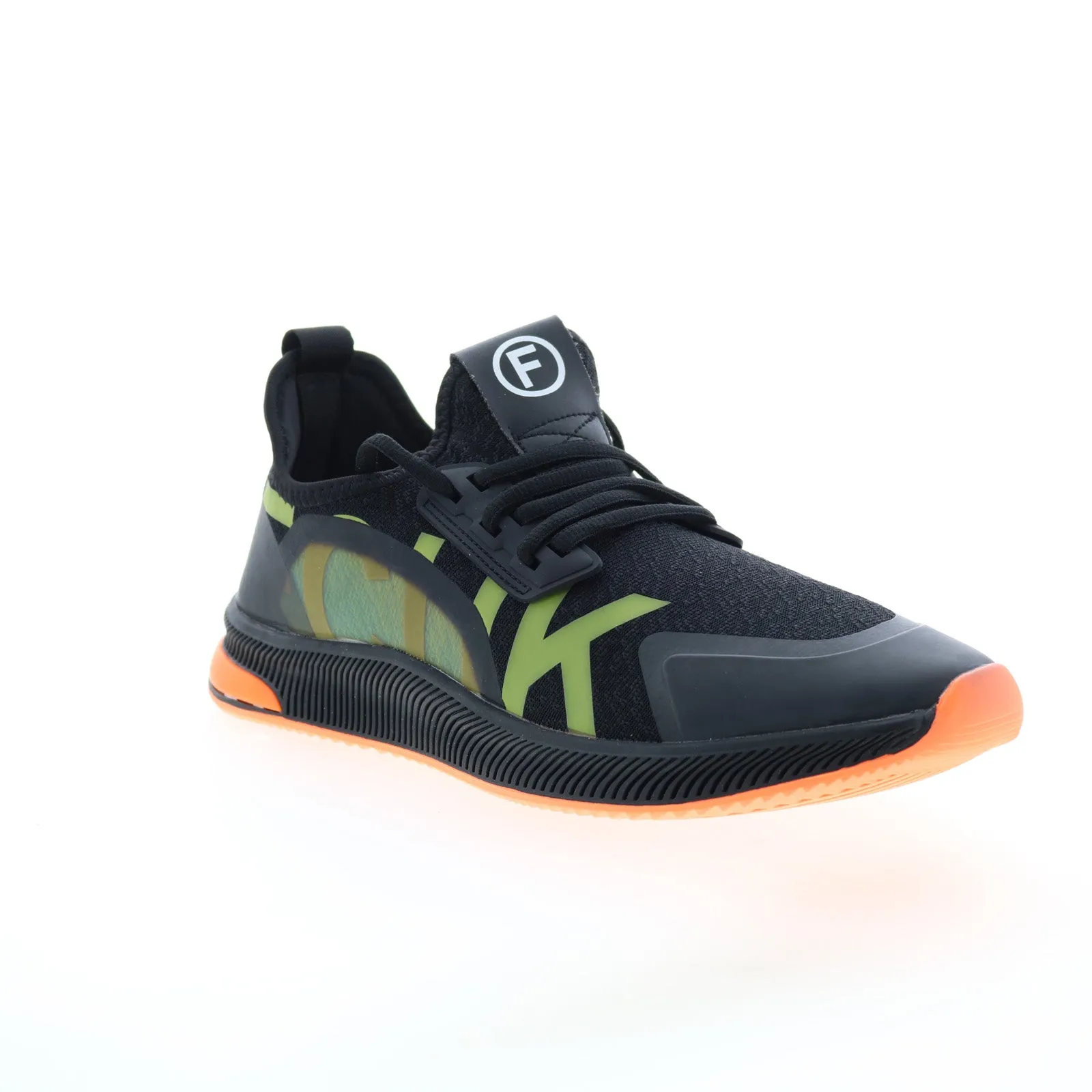French Connection Duke FC7149L Mens Black Canvas Lifestyle Sneakers Shoes