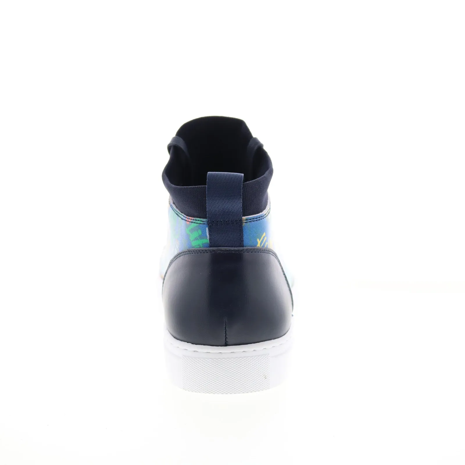 French Connection Pixel FC7192H Mens Blue Leather Lifestyle Sneakers Shoes