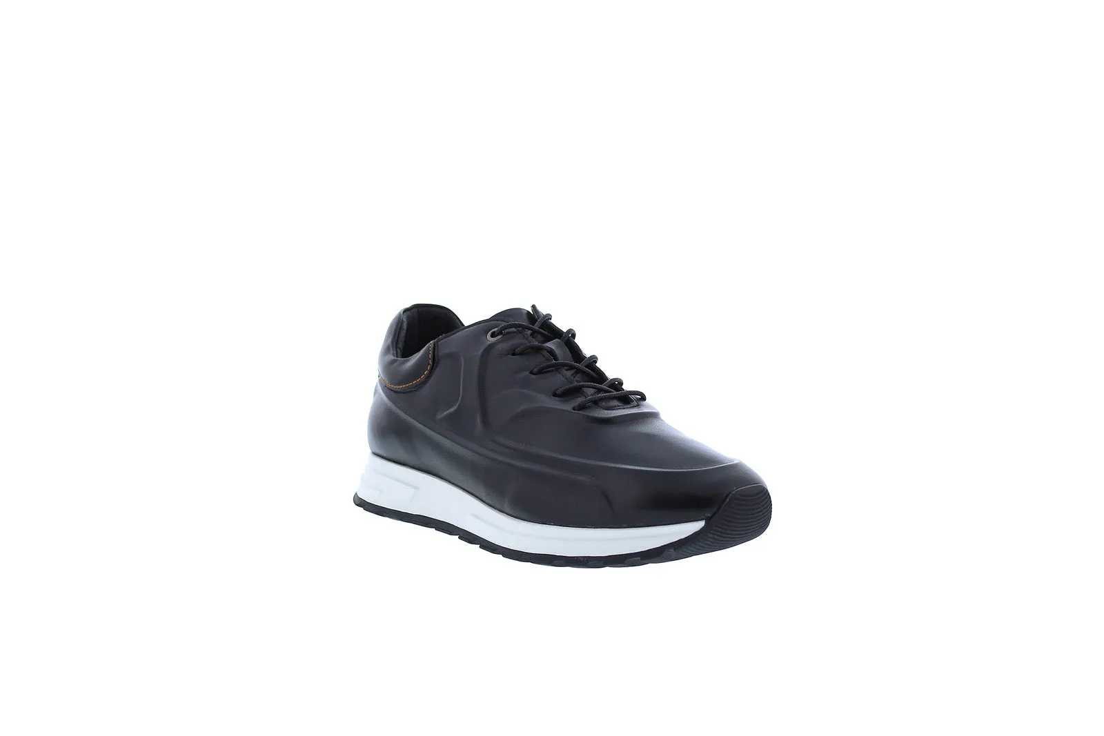 French Connection Rick FC7197L Mens Black Leather Lifestyle Sneakers Shoes