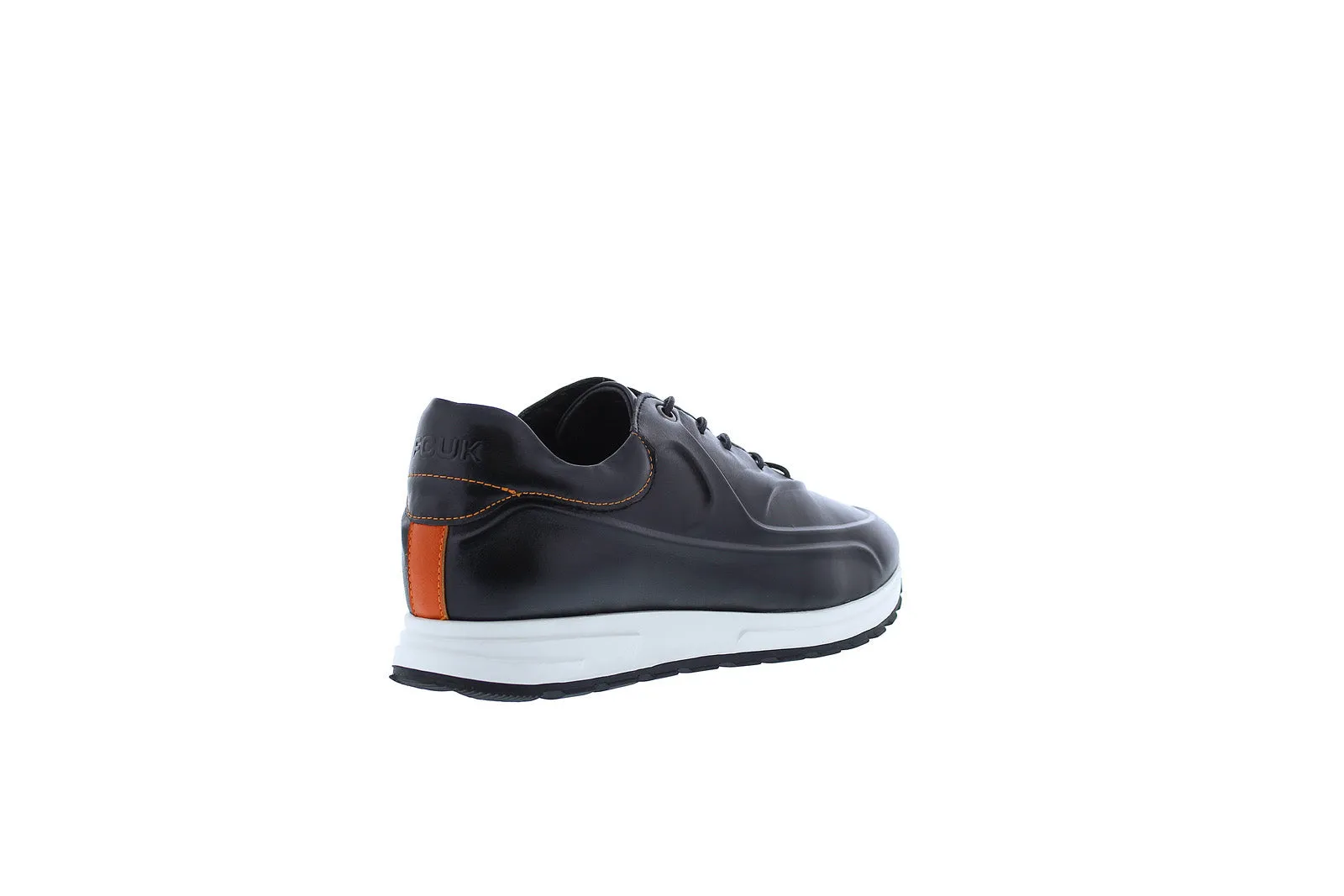 French Connection Rick FC7197L Mens Black Leather Lifestyle Sneakers Shoes
