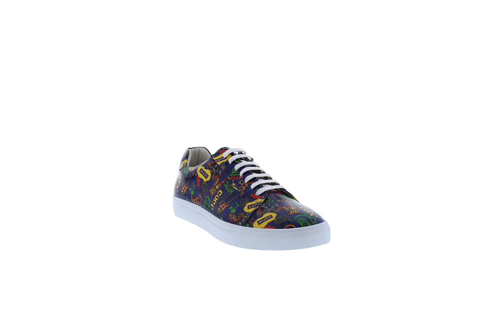 French Connection Rocket FC7191L Mens Blue Leather Lifestyle Sneakers Shoes