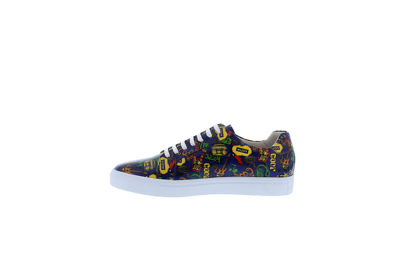 French Connection Rocket FC7191L Mens Blue Leather Lifestyle Sneakers Shoes