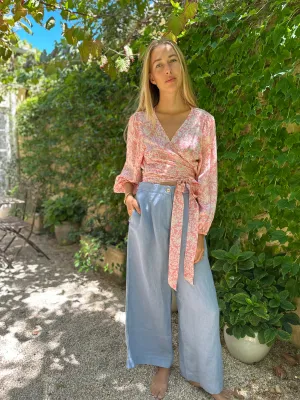 French Linen Palazzo Pant