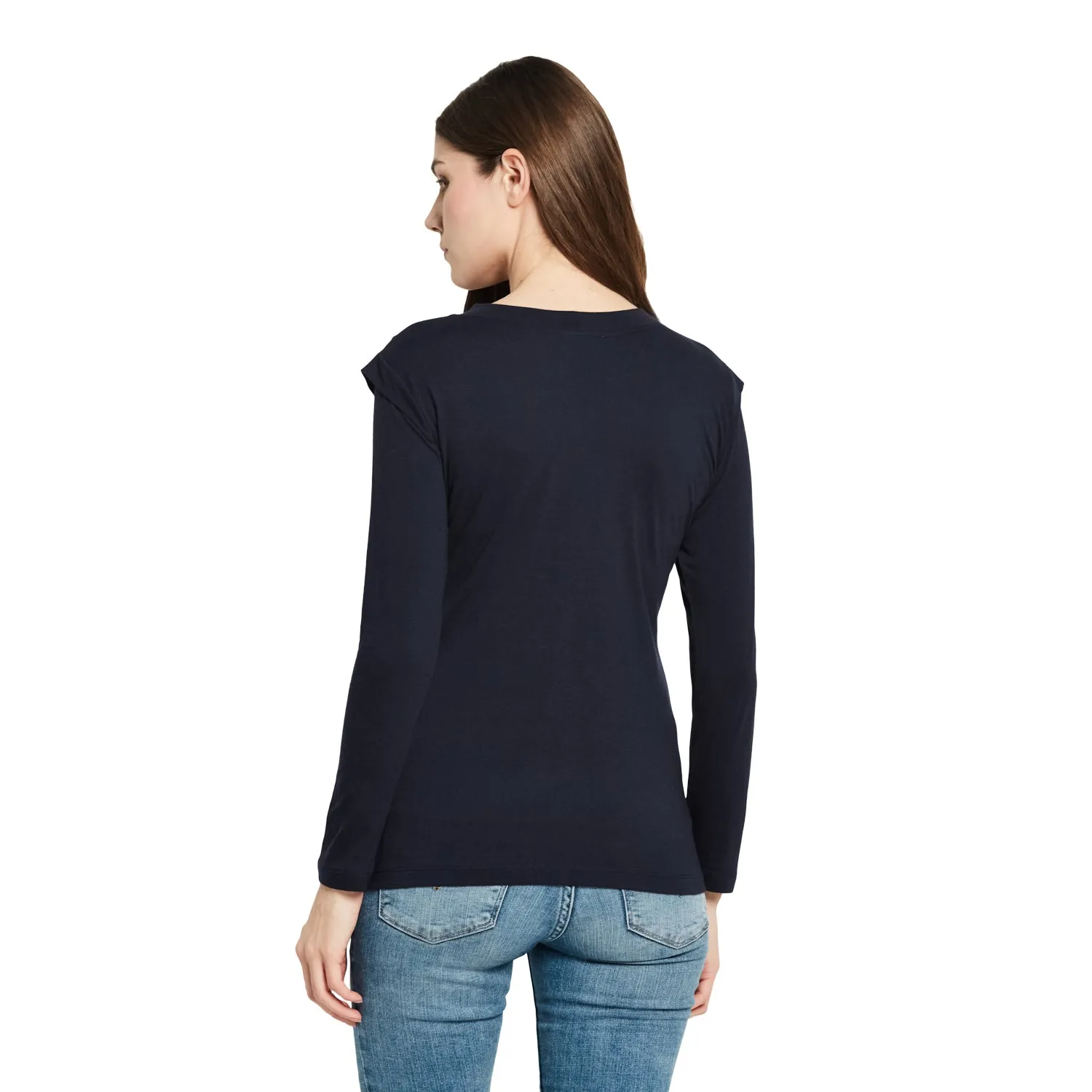 FRONT TIE UP SHOULDER DETAILED TOP