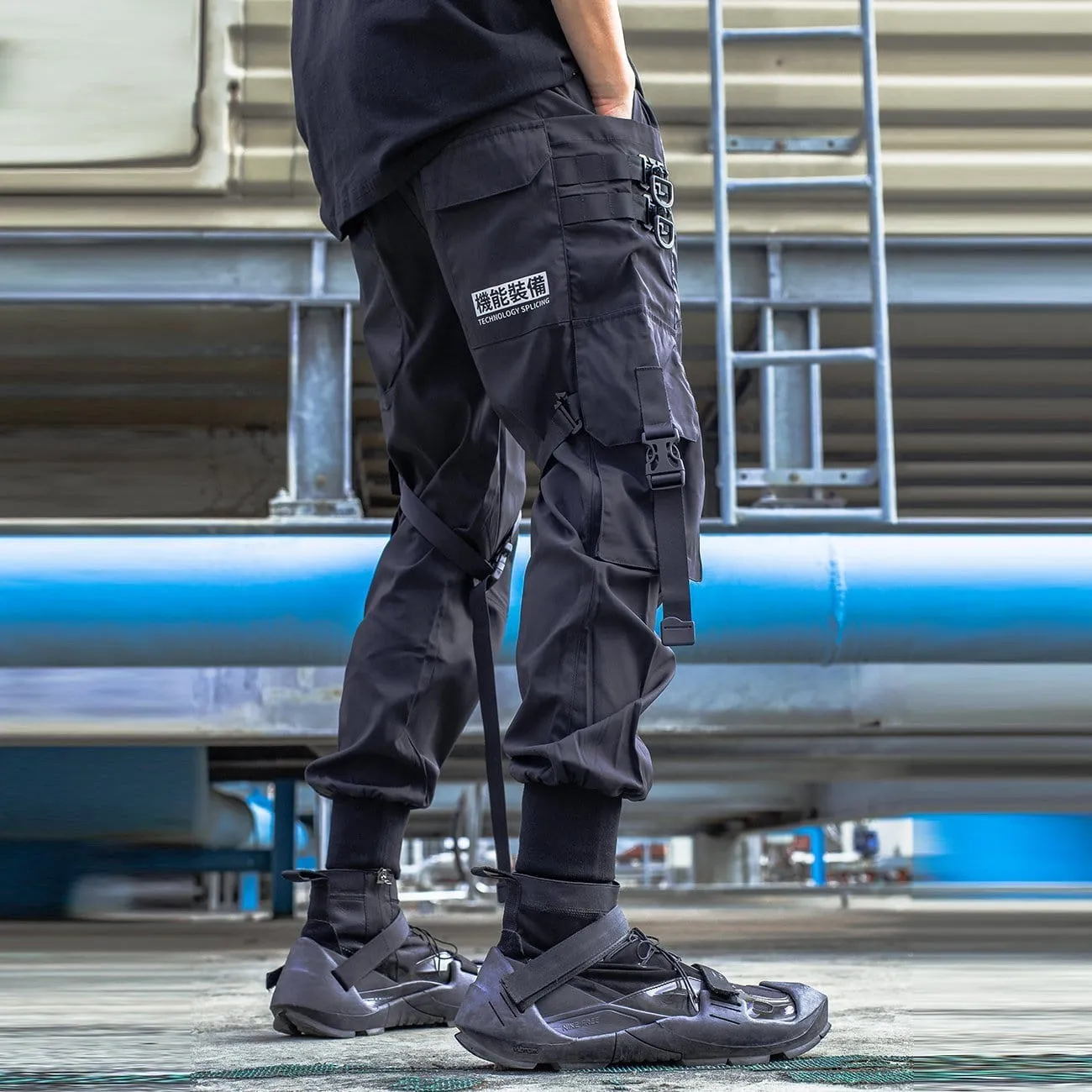 Function Techwear Ribbons Cargo Pants