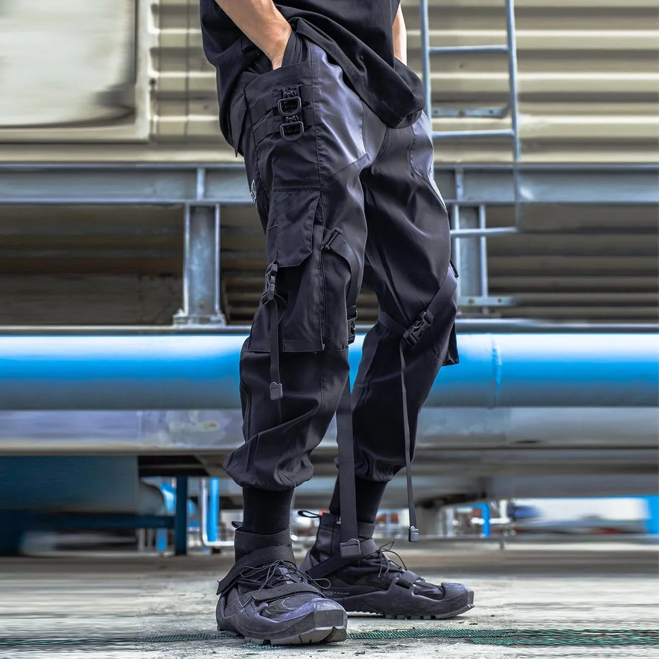 Function Techwear Ribbons Cargo Pants