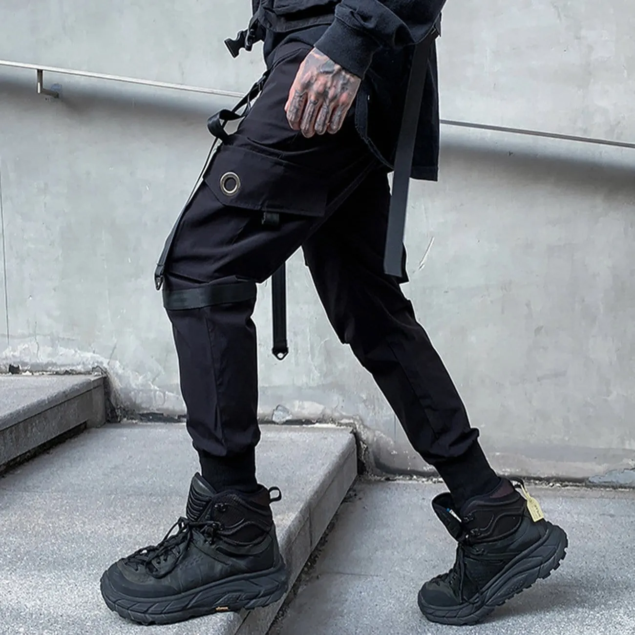 Functional Ribbons Cargo Pants