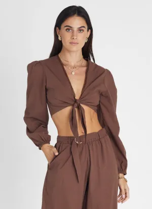 Garnet Long Sleeve Crop