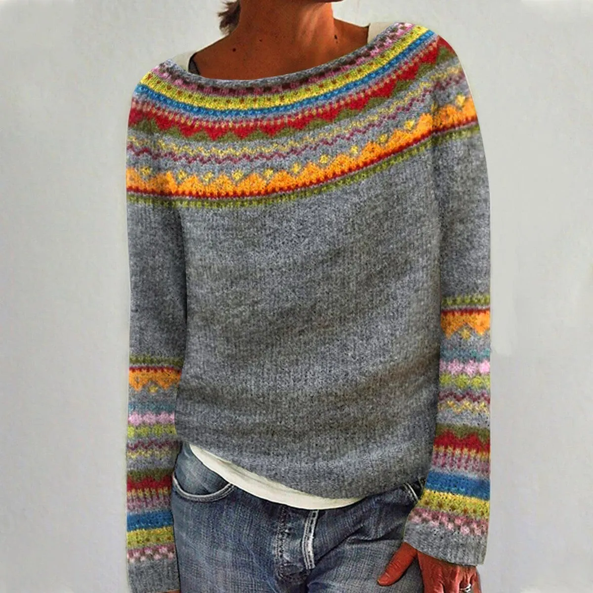 Genesis | Women Soft Round Neck Knitted Pullover | Warm
