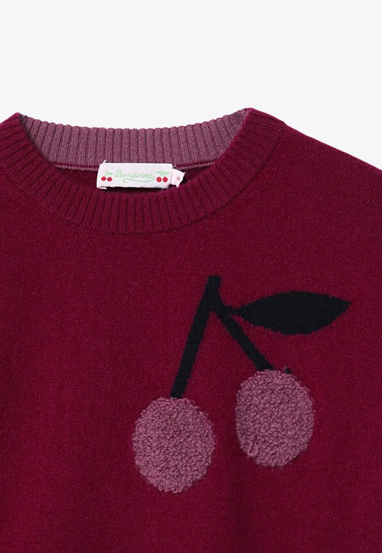 Girls Logo Jacquard Cashmere Sweater