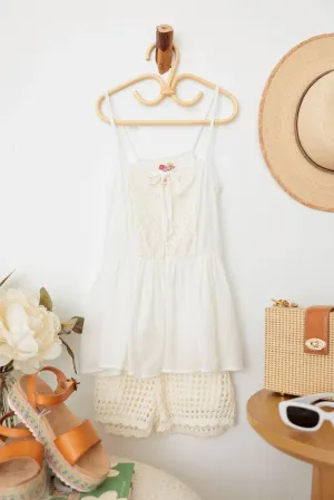 Girls Western Sleeveless Front Lace and Tie Tops