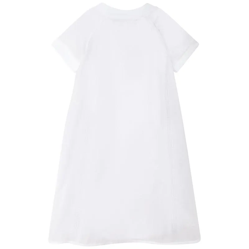 Girls White 2 In 1 Dress