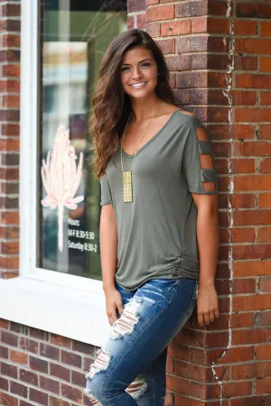 Give'm The Cold Shoulder ~ Olive
