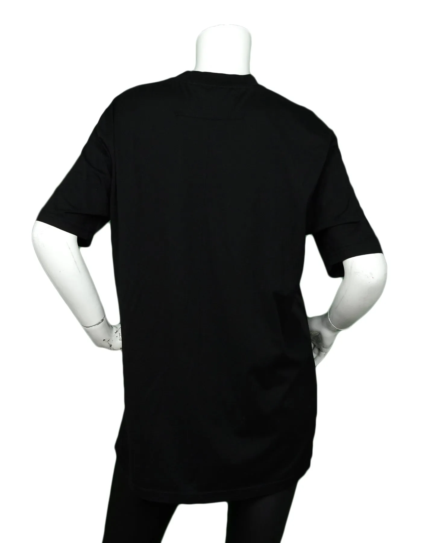 Givenchy NWT Black Cotton Oversized Rottweiler Printed T-Shirt sz Medium