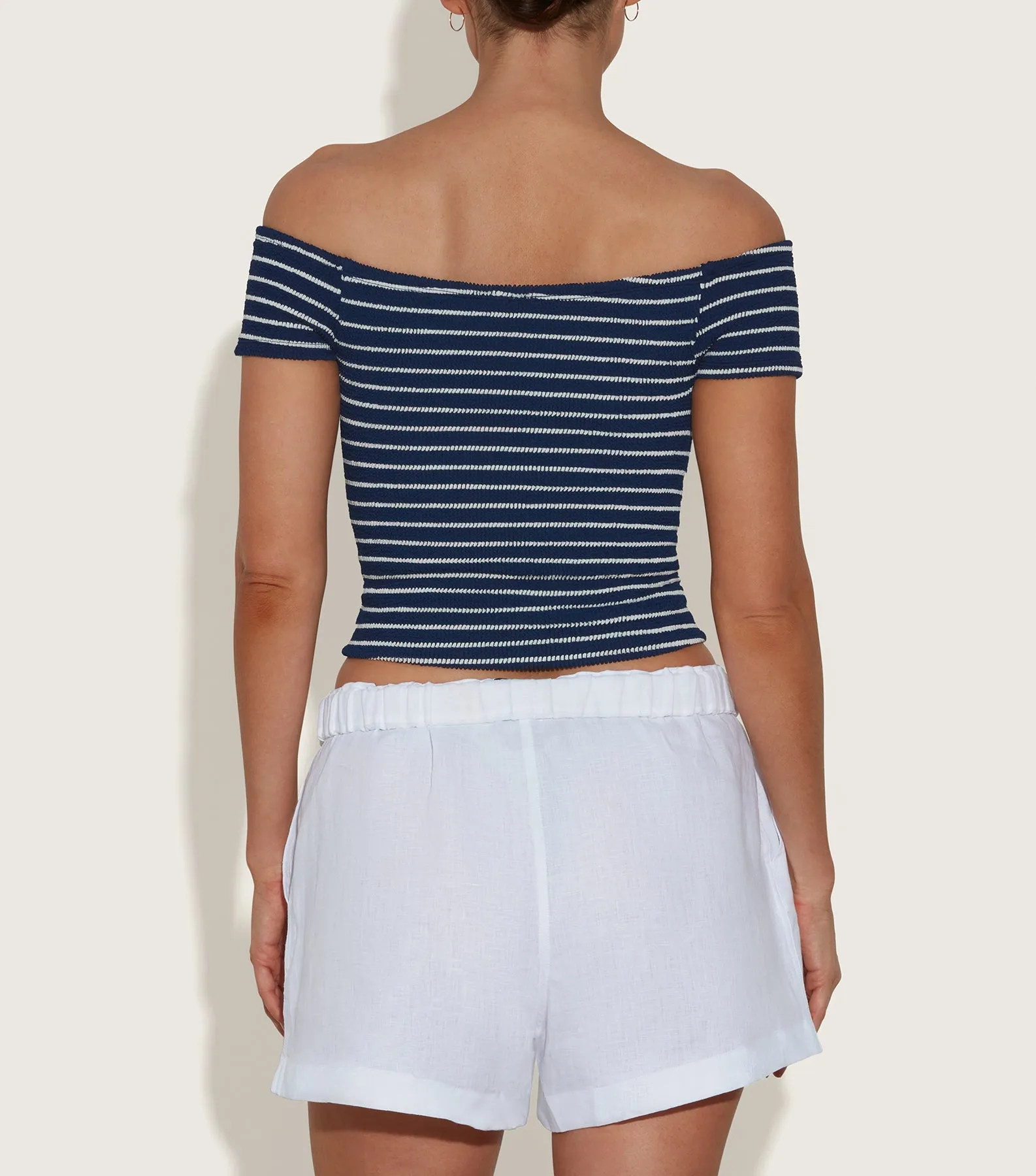 Grace Top - Navy/White Stripe