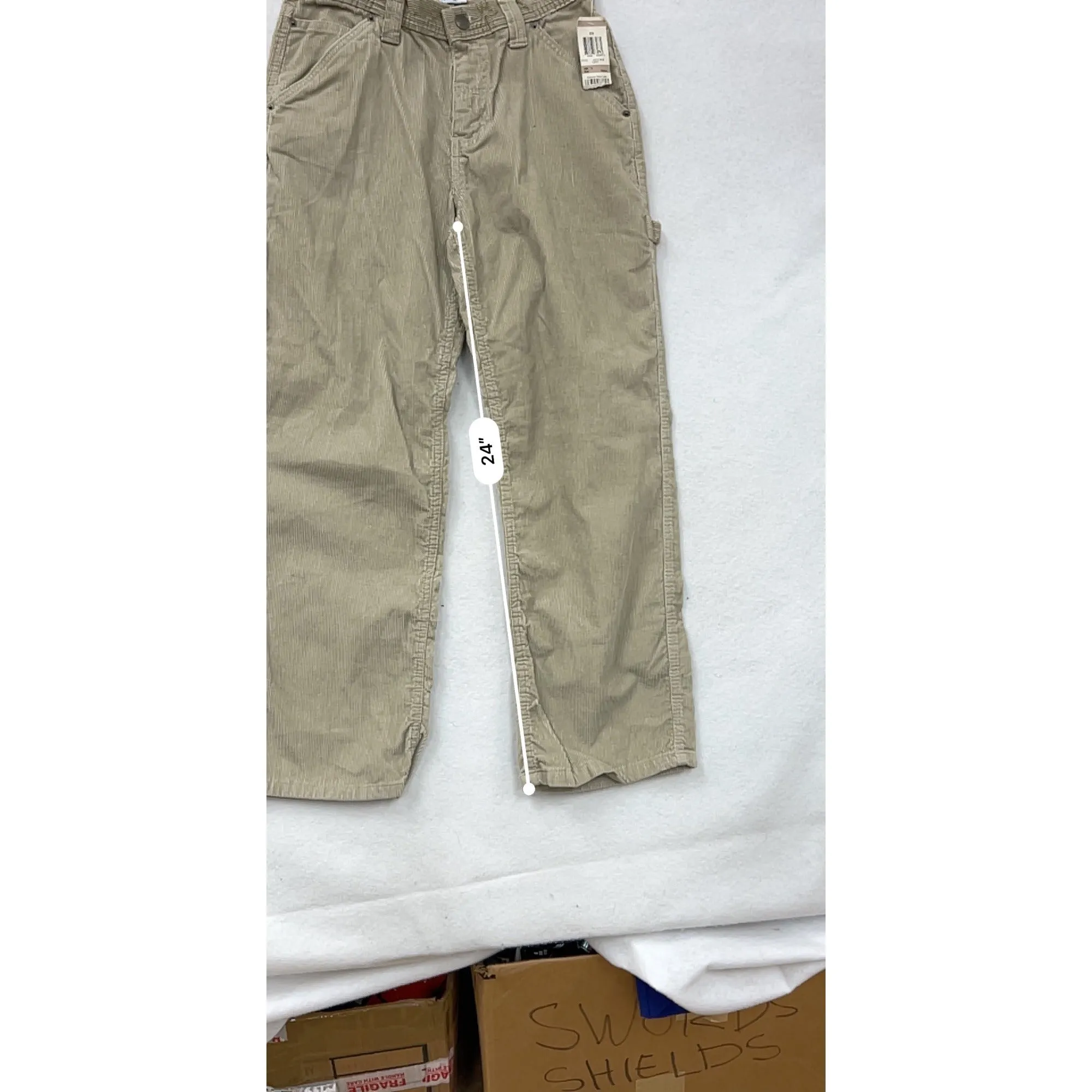 Green Dog Womens Cargo Corduroy Pants Size 12 #8032