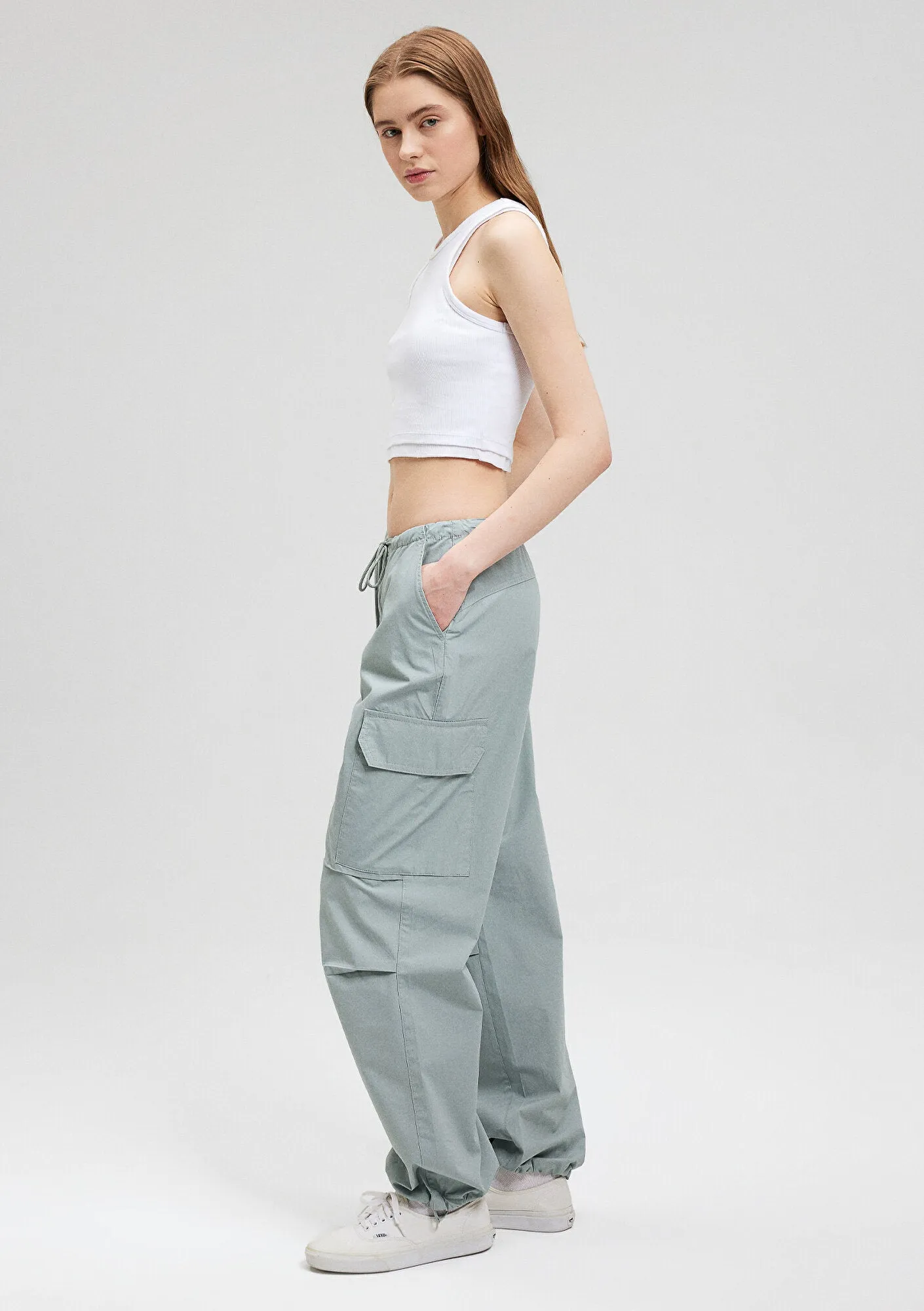 Green Parachute Cargo Pants