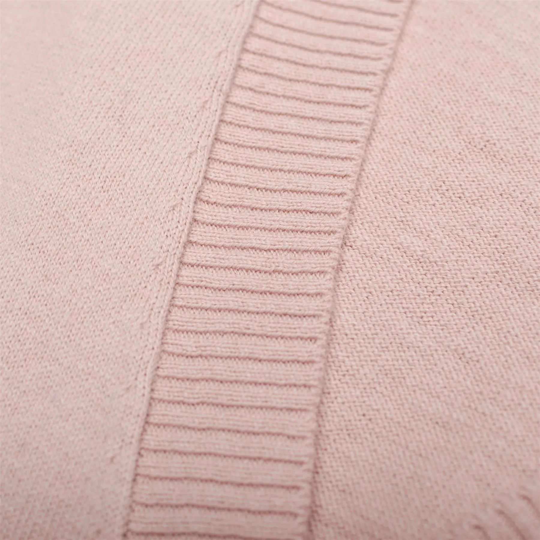 Guernsey Golf Cardigan Pink Taupe
