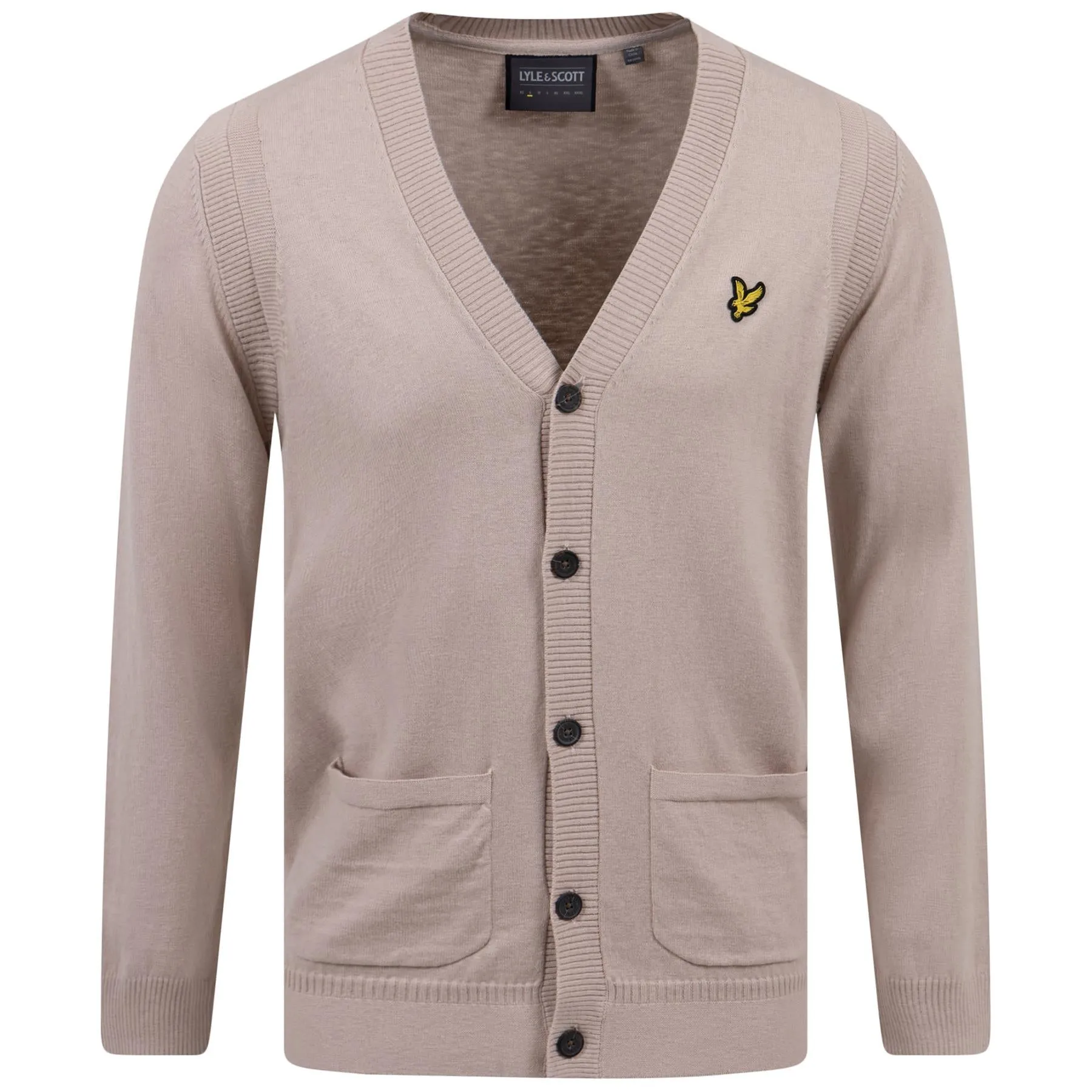 Guernsey Golf Cardigan Pink Taupe